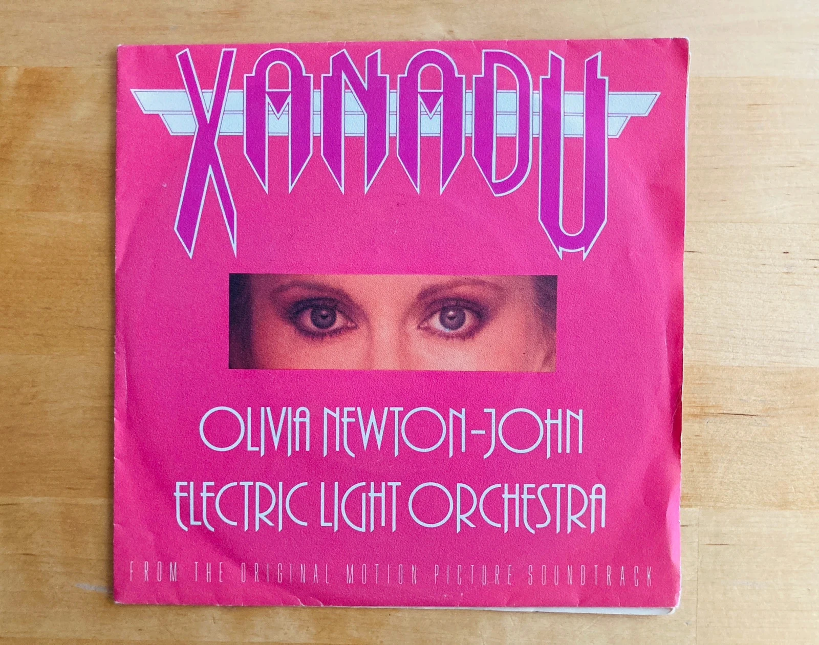 Disque vinyle 45T Olivia Newton-John et ELO Xanadu.